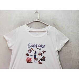Lou & Grey White Cape Cod Graphic Tee